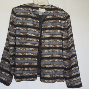 Papell Petites Bead Black Blue Sz 14P